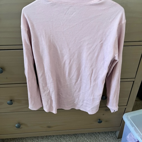Time and Tru Pink Thermal long sleeve top - Picture 2 of 2
